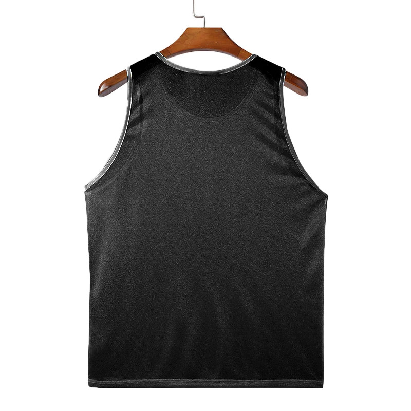 Summer Men's Luxury Knit Fashion Transparet Tank Tops O Neck Sleeveless Mes gallery