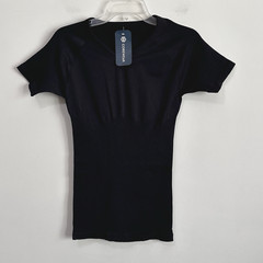 CoreWear Coremax Mens Compression V Neck Slimming Undershirt Shirt Black XL NEW