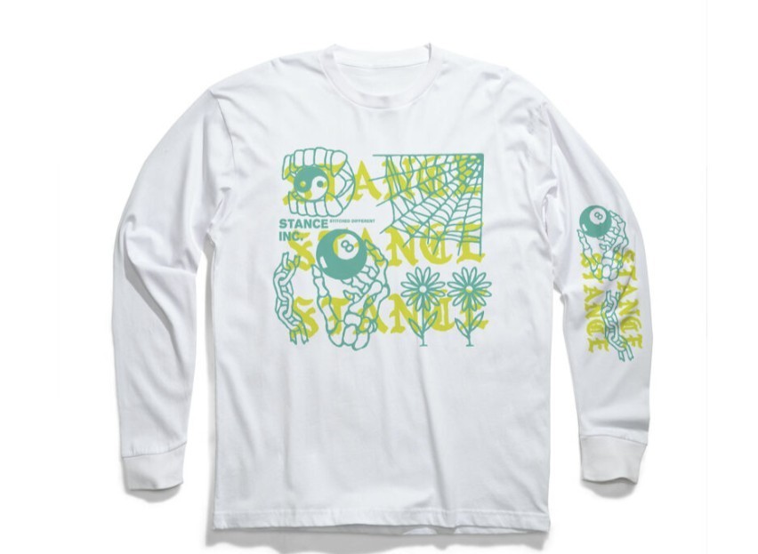 Stance - Levels - Cotton LS Tee Shirt - White - Size Large gallery