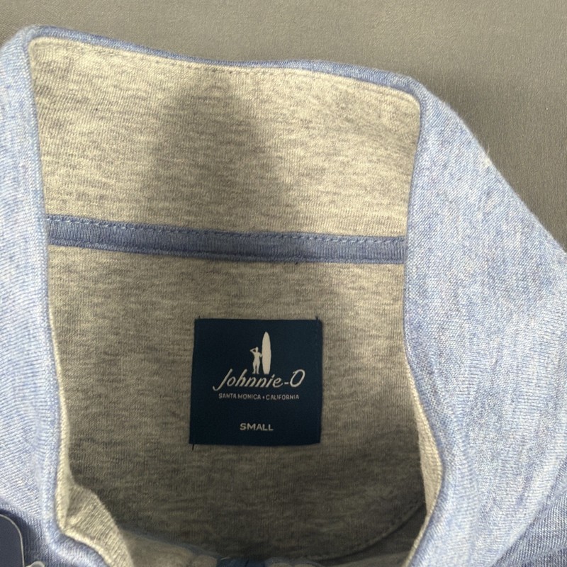 Johnnie-O Golf Pullover Sully Small Laguna Blue Cotton Modal NWT MSRP $138 gallery