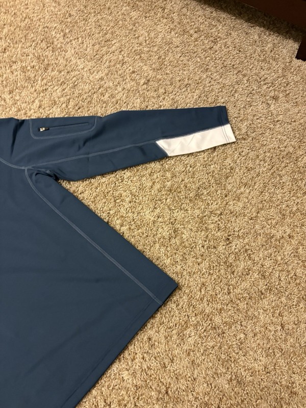 Forrester's Men's Performance Outerwear 1/2 Zip Pullover Navy/White, Size M gallery