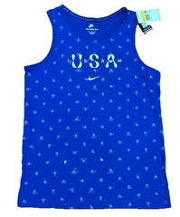 Nike USA Team Club Tank Top Men’s Small Blue All Over Print FN0879-417 New Tags