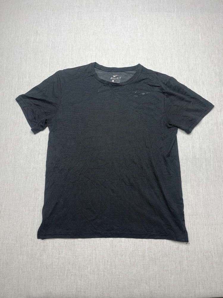 Nike Dri Fit Black White Spotted T Shirt Medium