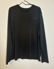 Swiss Alps Men’s XXL Black Lightweight Fishing Graphic Logo Long Sleeve Tee