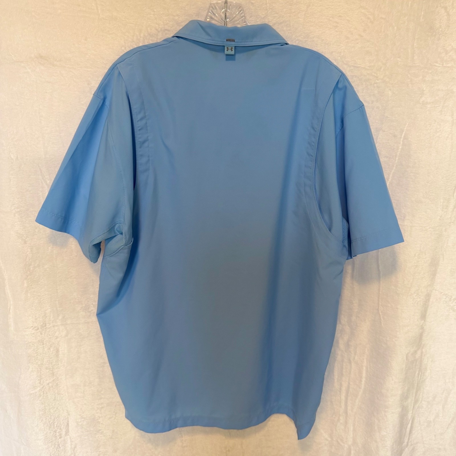 Under Armour Drift Tide 2.0 Fitted Performance Men's Shirt, Carolina Blue, Large gallery