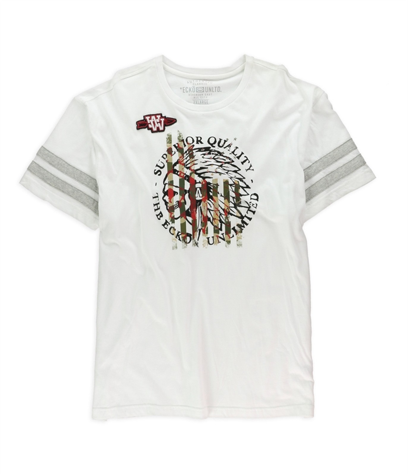 Ecko Unltd. Mens Warriors Football Graphic T-Shirt, white, 2XL gallery