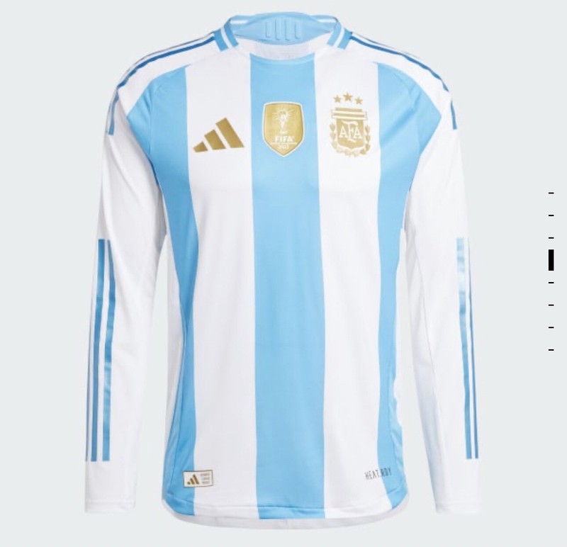 adidas Argentina 24 Long Sleeve Home Authentic Jersey Size M-XXL NWT IP8383 $160 gallery