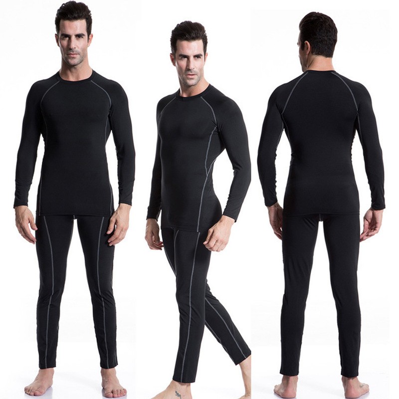 Men Stretch Long Sleeve Tops T-Shirt Running Athletic Activewear Sportswear gallery