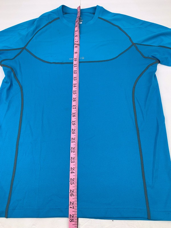 Merrell Men’s Blue Select Wick Short Sleeve Athletic Performance Shirt Sz M gallery