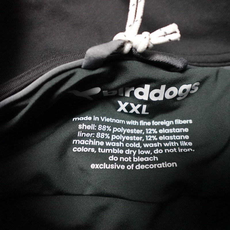Birddogs 1/4 Zip Pullover Performance Stretch Black Mens Size XXL 2XL gallery
