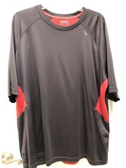Reebok Gray and Red Active Wear T-Shirt Size XL