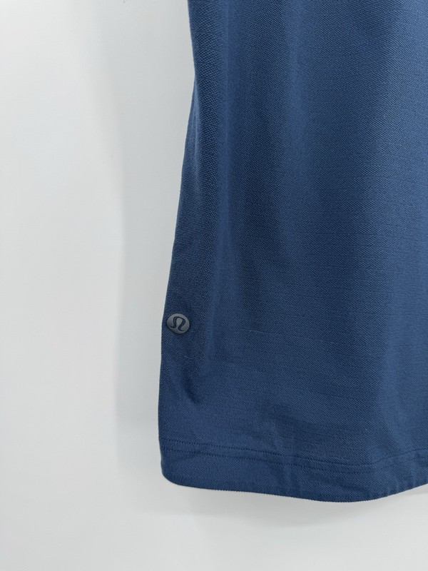 Lululemon Relaxed Fit Mineral Blue Short Sleeve Activewear Shirt XXL gallery