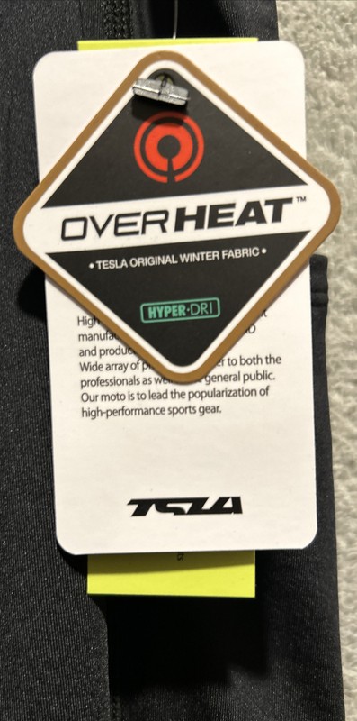 NWT TSLA Compression Pant Set Black OVERHEAT HYPER DRI thermal Men 2XL gallery