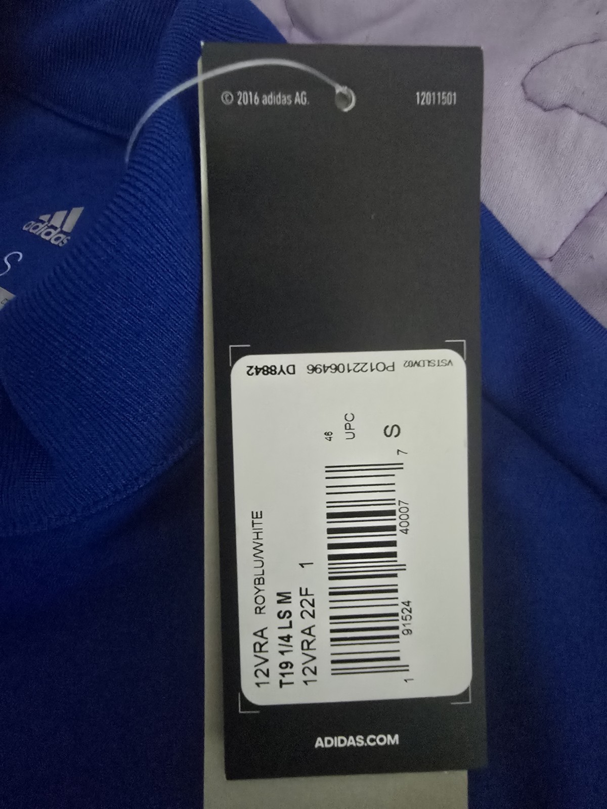 adidas Climacool Blue/White 1/4 Zip Mock Neck Long Sleeve Pullover Men S gallery