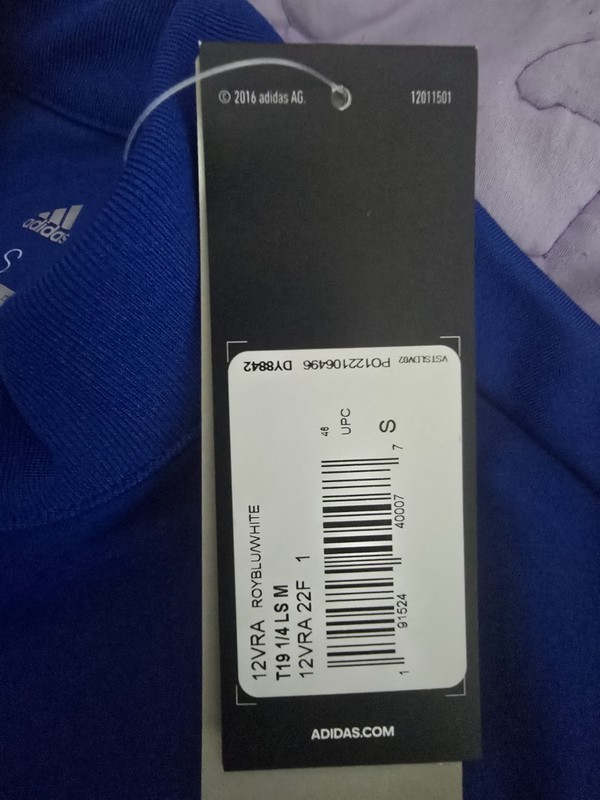adidas Climacool Blue/White 1/4 Zip Mock Neck Long Sleeve Pullover Men S gallery