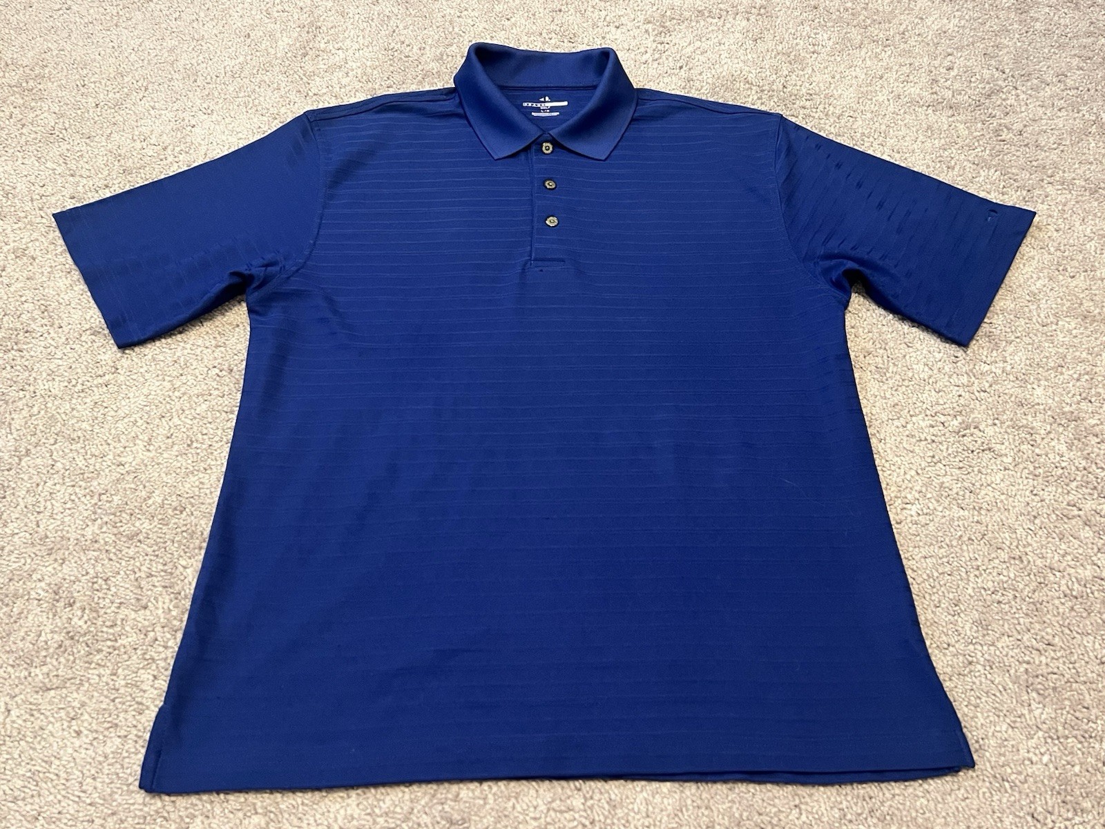 Grand Slam Solid Short Sleeve Golf Polo Shirt Men Large Blue gallery