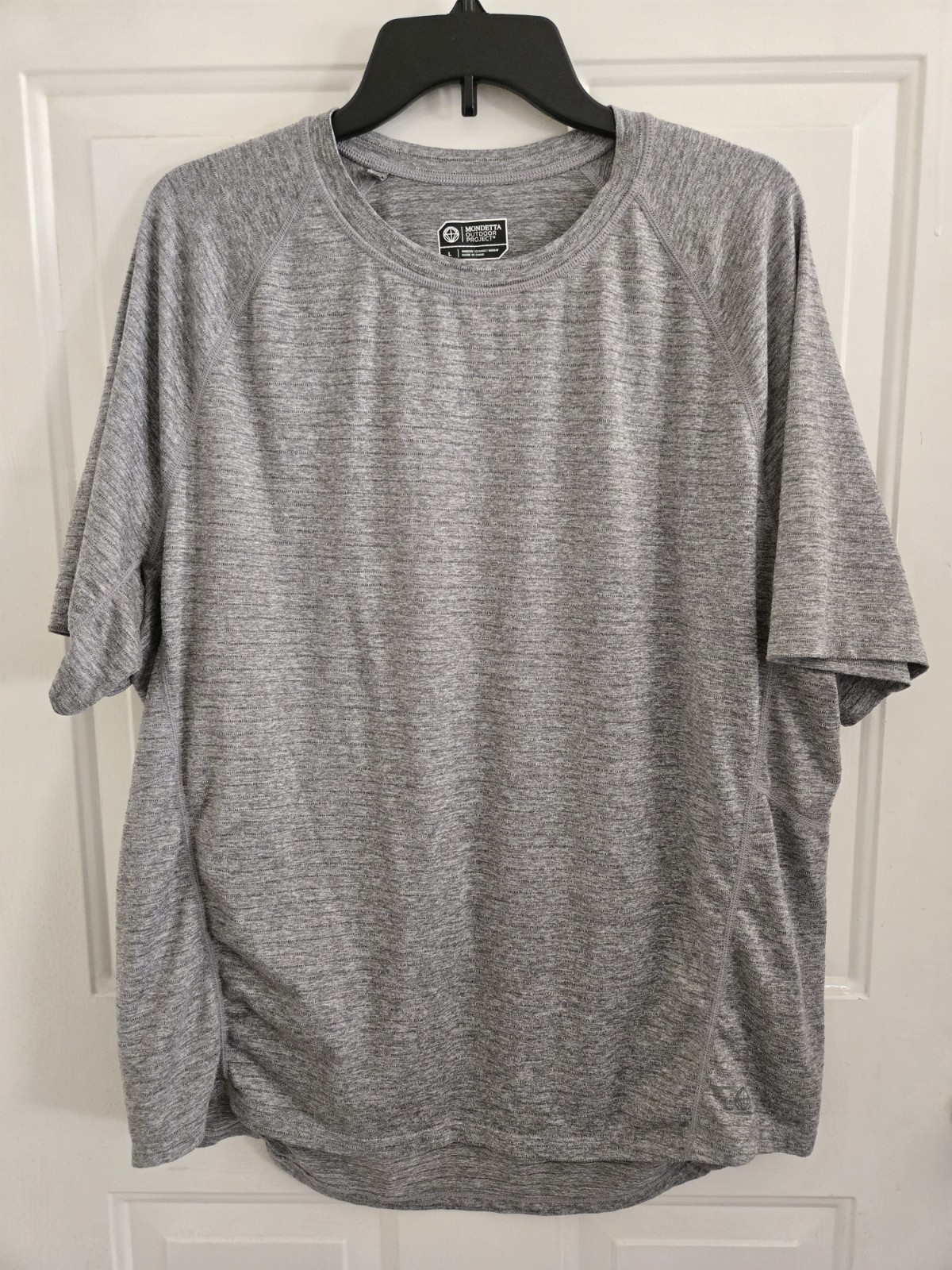 Mondetta Outdoor Project Mens Grey Short Sleeve Athletic T Shirt Large Shirt gallery