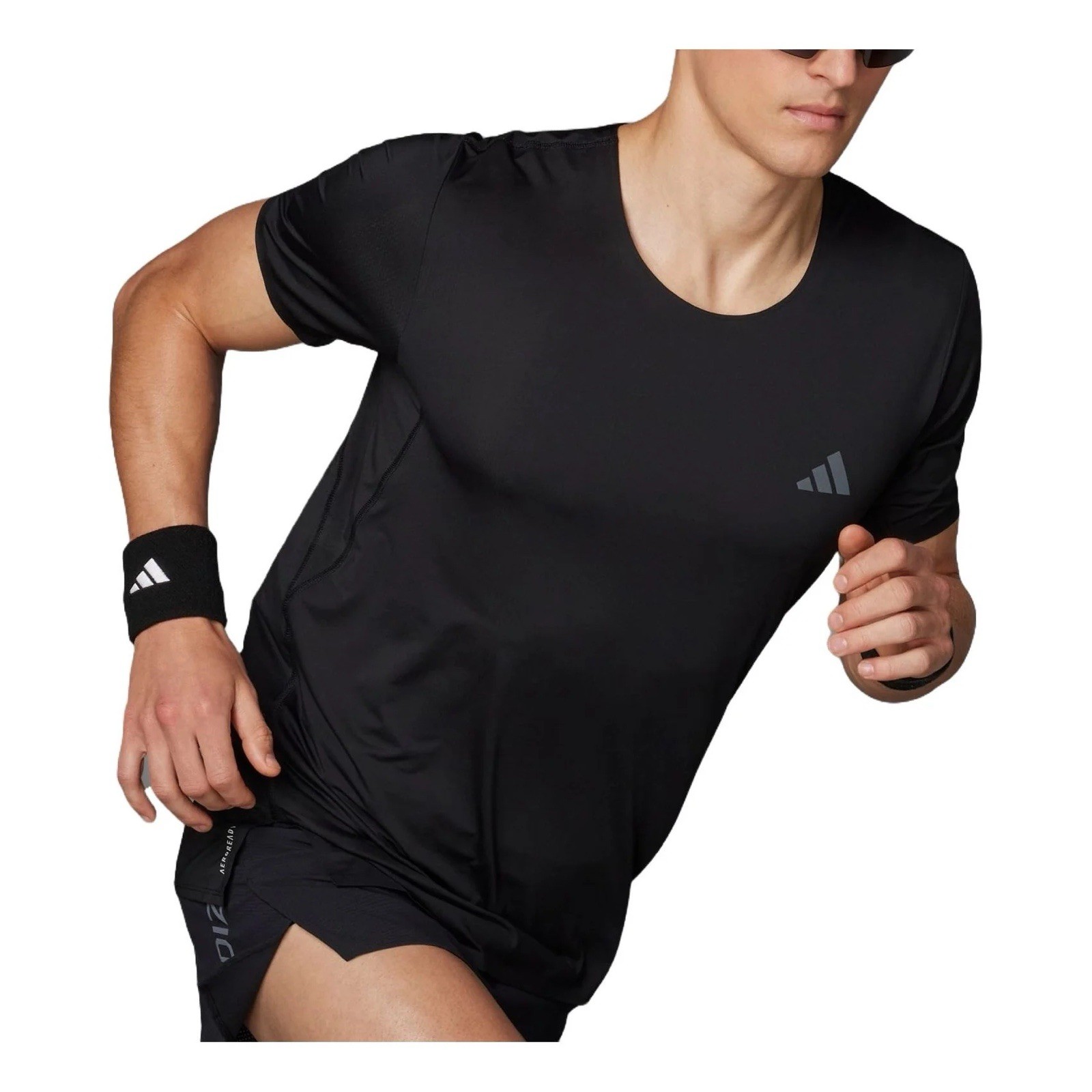 Adidas Adizero Running Pro Elite Track Black T-Shirt Mens Size Small gallery