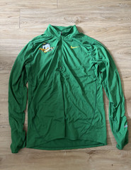 Nike Dri-FIT Oregon Ducks Track 2019 Green 1/4 Zip Long Sleeve Pullover Mens M
