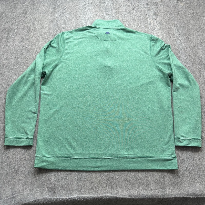 Onward Reserve 1/4 Zip Pullover Men 2XL XXL Green Performance Stretch Mock Neck gallery