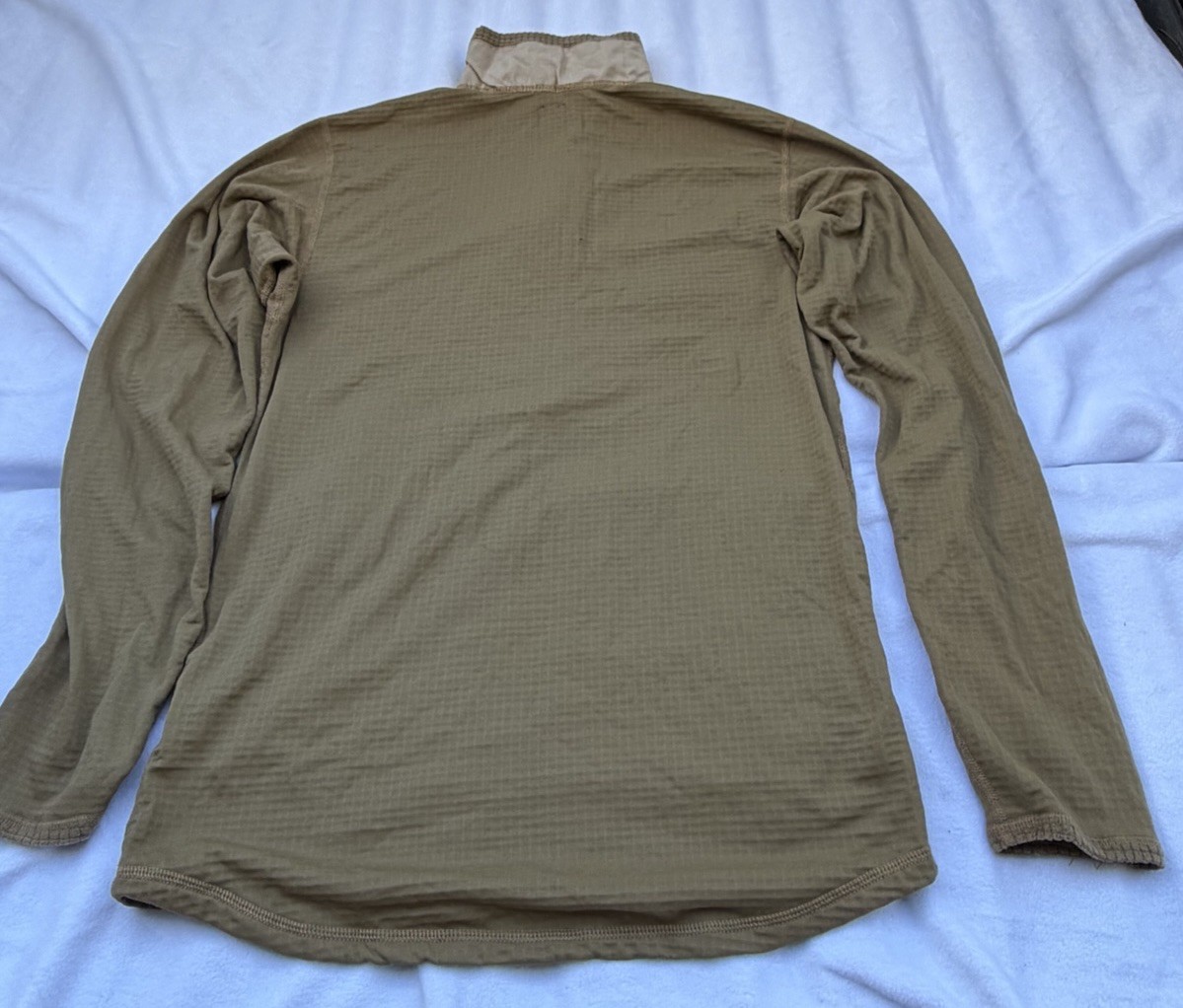 USMC FROG FR Fire Resistant Polartec Grid Fleece 1/4 Zip Sz S R Coyote Tactical gallery