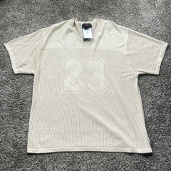 Nike Air Jordan Knit Jersey Brown Sail Linen Mens XL Jacquard V-Neck HQ0766-203