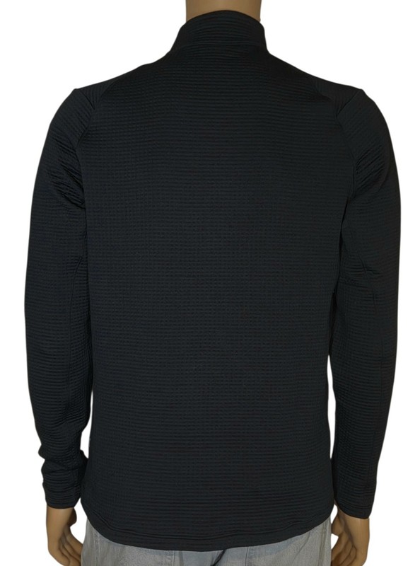 Lululemon MENS Waffle-Knit Half Zip Black (Medium* No tag, see measurements) gallery