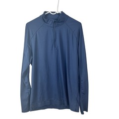 Rhone Session 1/4 Zip Pullover Mens Large Navy Lightweight Performance Stretch