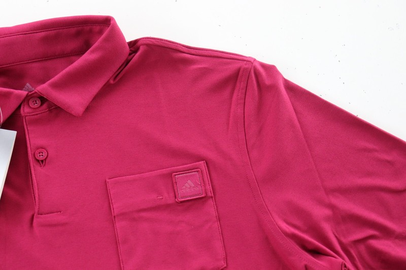 ADIDAS GO-TO UV50 SHORT SLEEVE POLO SHIRT TOP - LEGACY BURGUNDY HA9111 - MEN M gallery