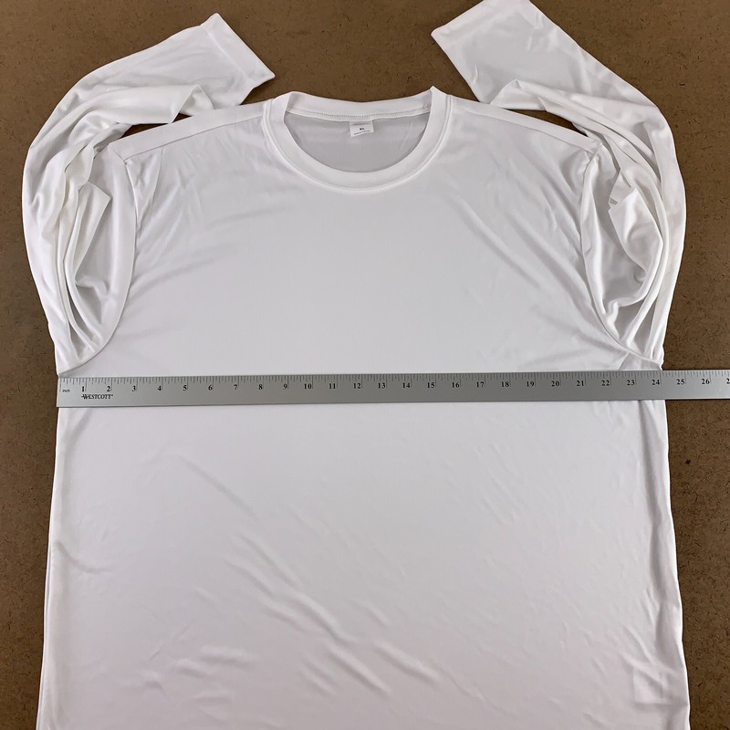 Lot of 3 Sport-Tek Men's XL White Long Sleeve Posi Charge Competitor Tee ST350LS gallery