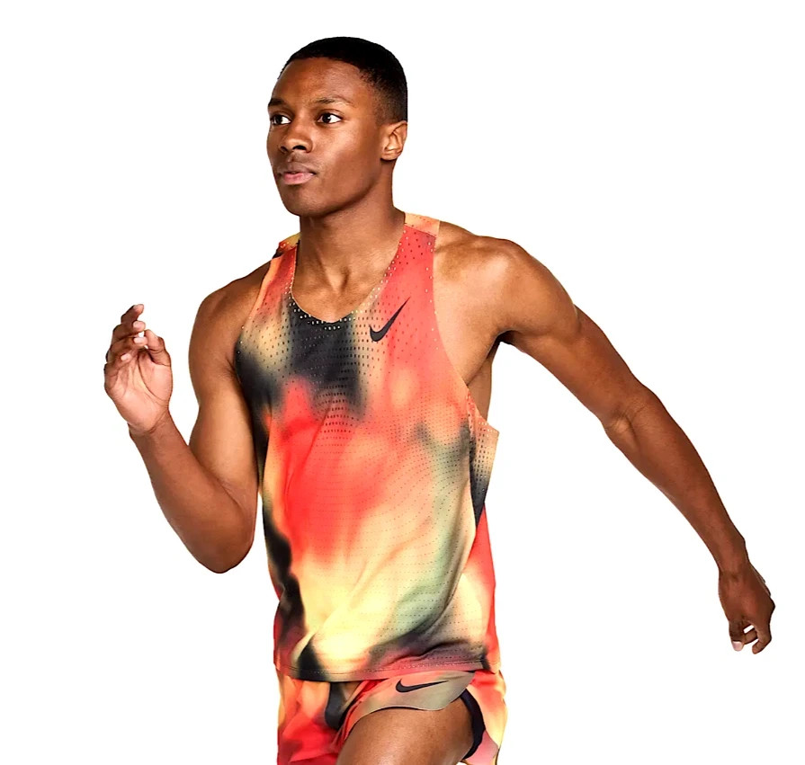 Nike Dri-Fit ADV Aeroswift Elite Running Singlet Tank Top Red S Small HJ3380-736 gallery