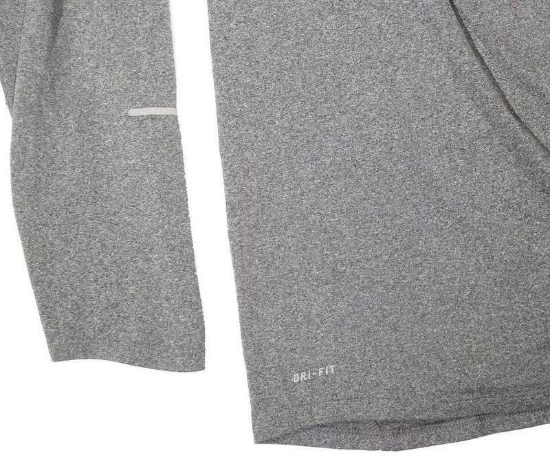 Nike Running Long Sleeve Pullover XL Dri Fit Thumb Hole Mock Neck 12% Spandex gallery