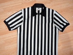 Cliff Keen Mens Referee Jersey Vintage Made In USA 1/4 Zip Shirt Quarter XL