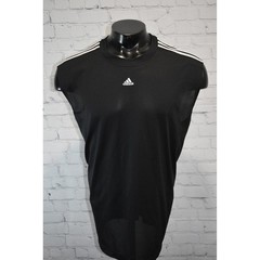 Adidas Basetball Shirt Men XL Black 3 Stripe Mesh Performance Tank Top Year 2009