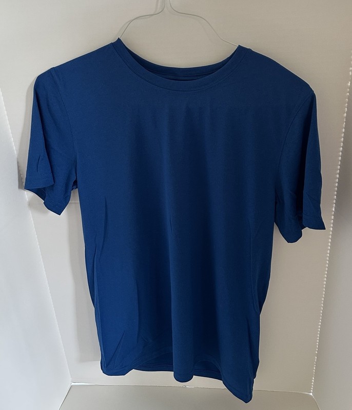 Nike Blue Dri-Fit Short Sleeve Versatile Excercise Training Shirt, Small, New gallery