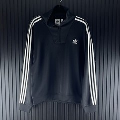 Adidas Adicolor Size Small Mens Black Funnel Neck Track Pullover Top