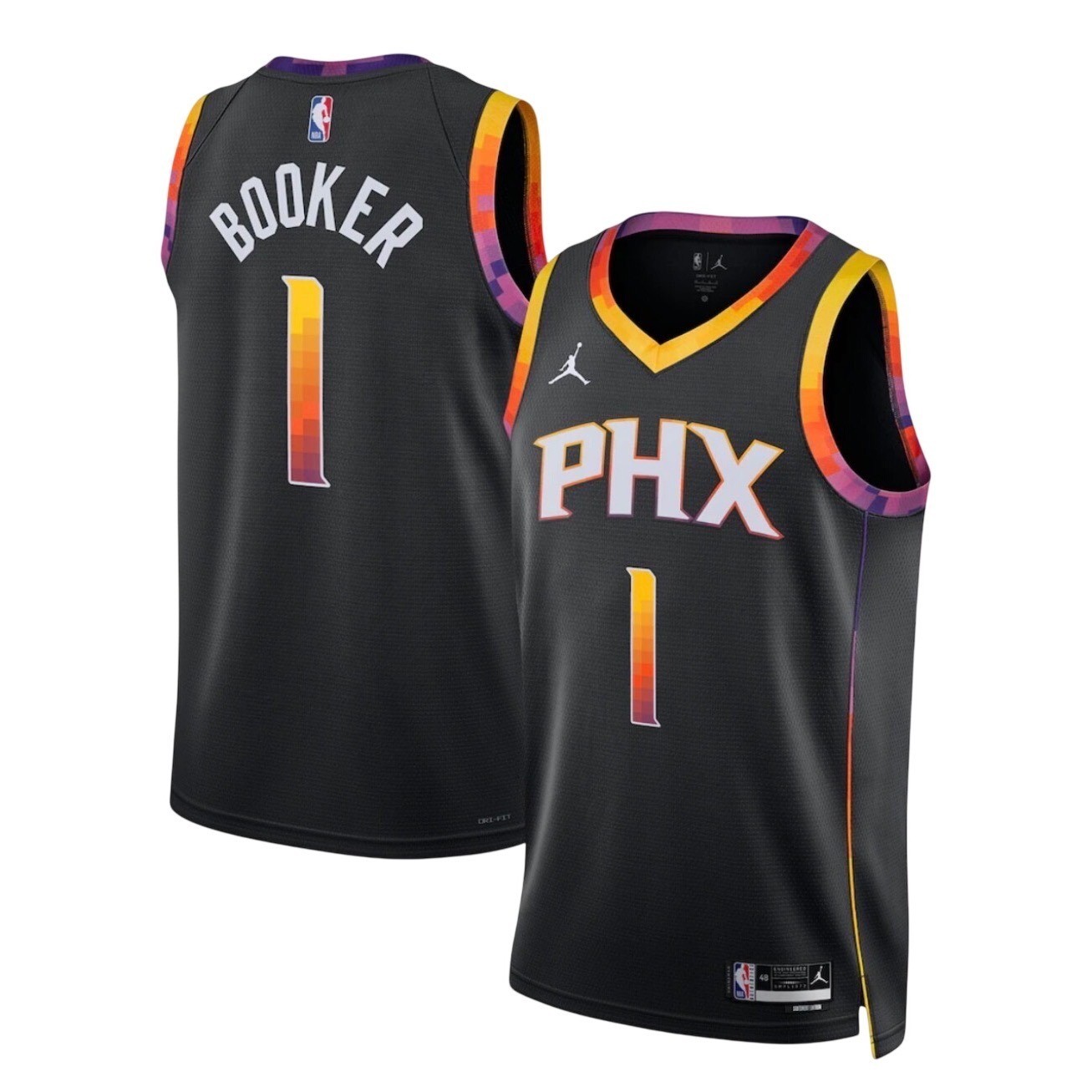 Jordan Phoenix Suns Devin Booker Statement Edition Jersey Black gallery