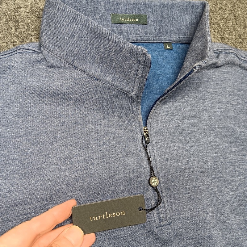 Turtleson wallace quarter-zip pullover navy large NWT original packaging gallery