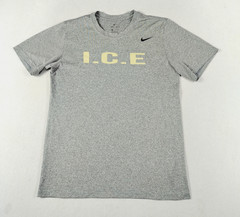 Nike Dri FIT Shirt Mens Medium Gray I.C.E USMC Receiving Corp Running 727932-091