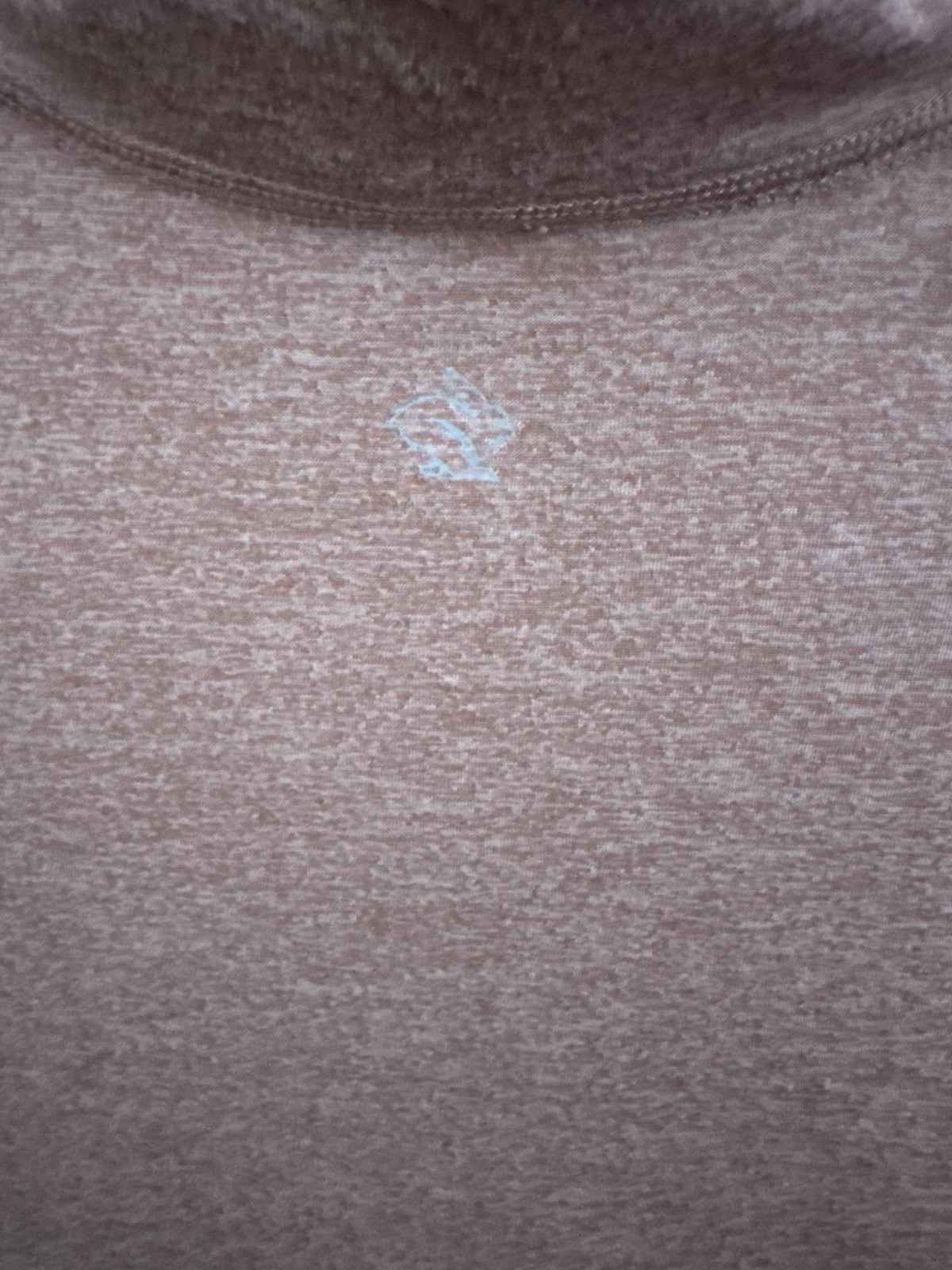 Rabbit quarter zip pullover rust heather long sleeve mens large gallery