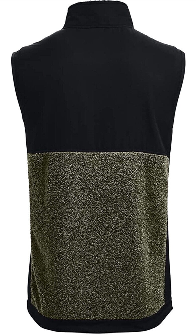 NWT MEN'S UNDER ARMOUR MISSION BOUCLE VEST- MARINE OD GREEN & BLACK Large gallery