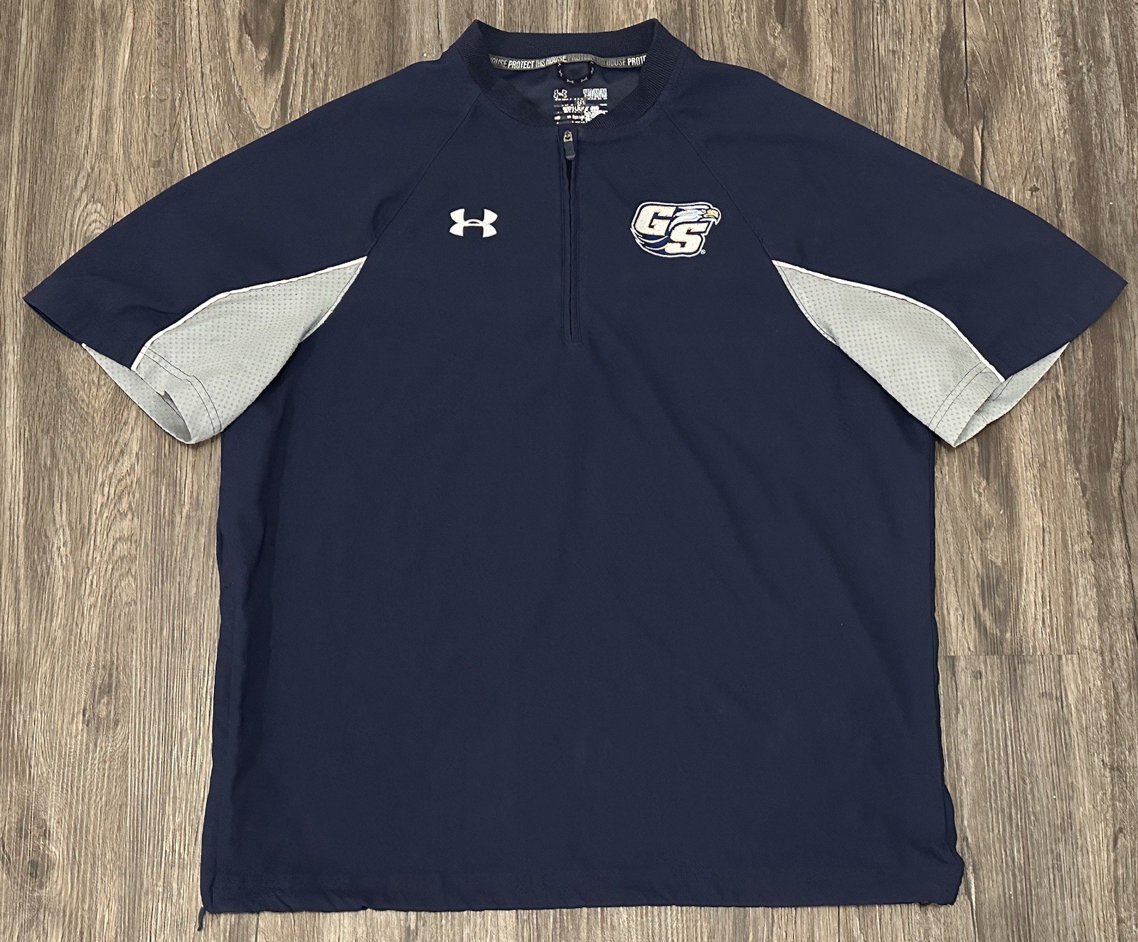 Men’s Under Armour Georgia Southern GSU Eagles Blue 1/4 Shirt Jacket - Medium gallery