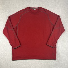 Smartwool Merino Wool Sweater Base Layer Shirt Mens XXL Red Long Sleeve