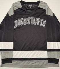Dogg Supply by Snoop Dogg Men’s 2XL Mesh Hockey Jersey Black Gray 93