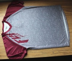 M Men’s Fly Racing Action Jersey Medium Heather Grey Maroon New NWT