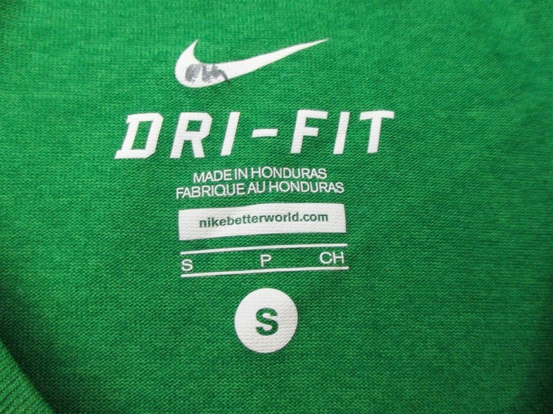 NIKE FOOTBAL Men's Size S Athletic DRI FIT Breathable Loose Green T-shirt gallery