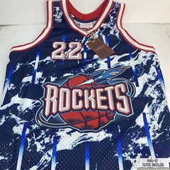 MITCHELL & NESS NBA MARBLE SWINGMAN JERSEY HOUSTON ROCKETS 1996 CLYDE DREXLER