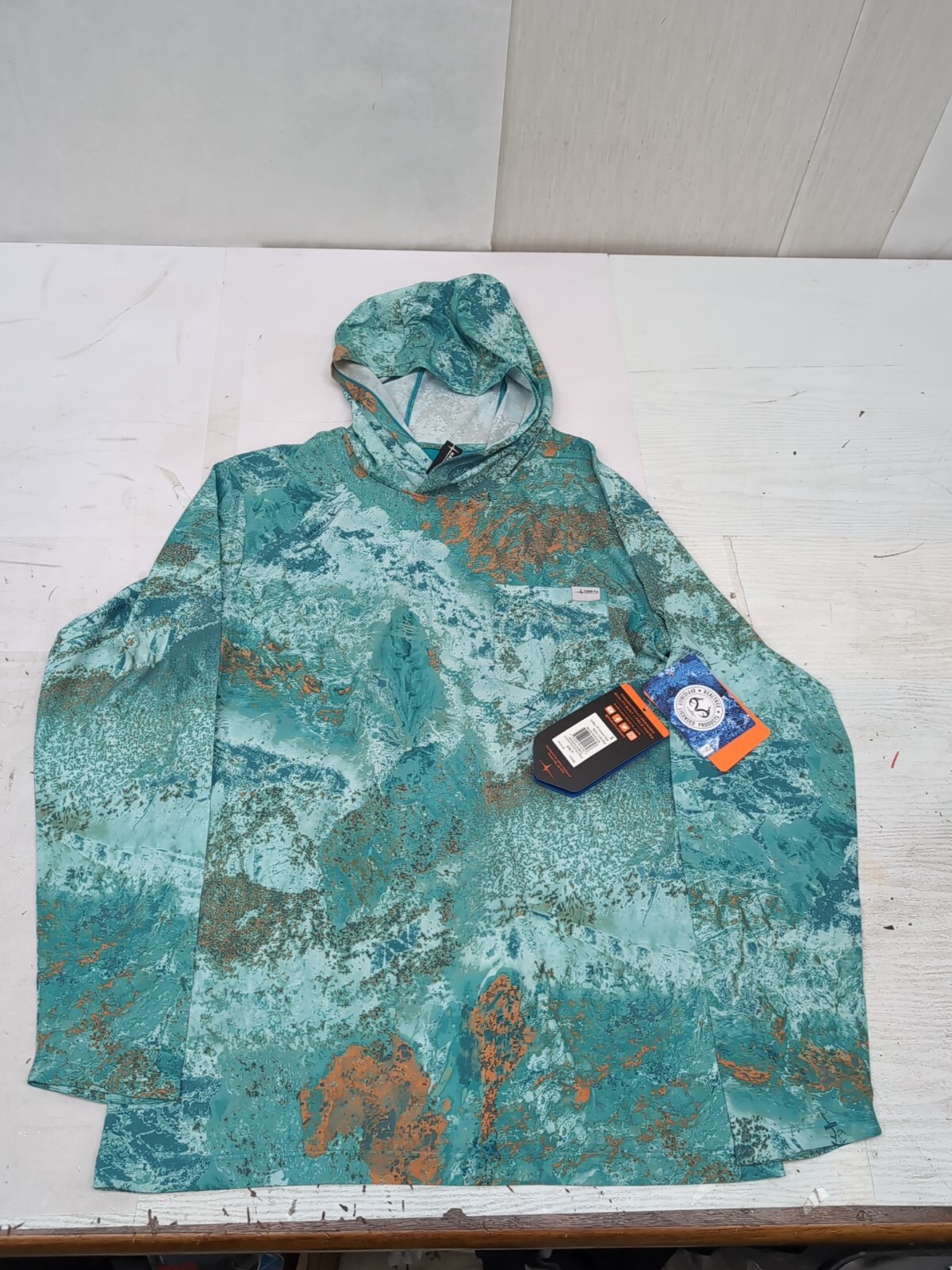 Habit Hooded Silver Shoals RT Extreme Water Lake Blue Mens Medium AM13 gallery