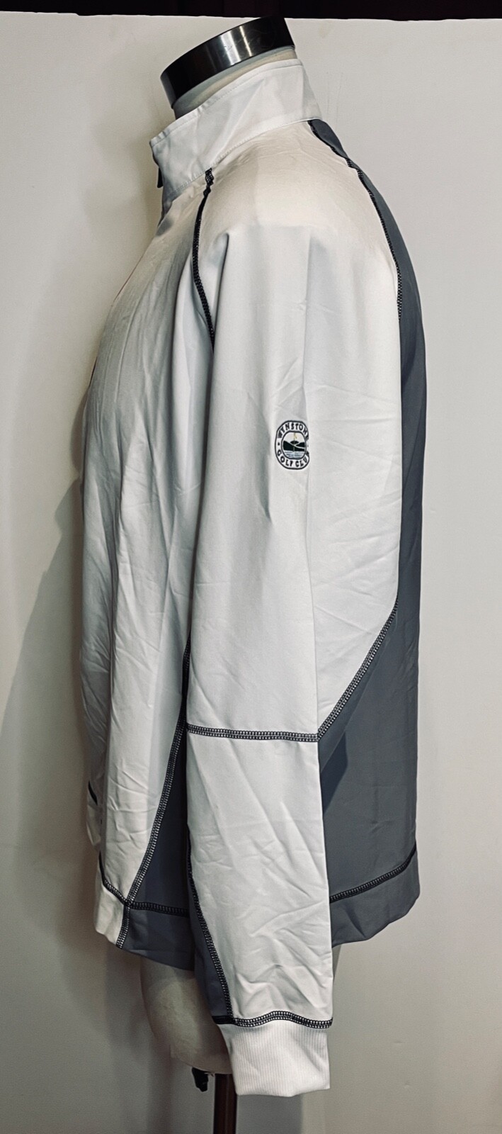 EUC!! FOOT JOY GOLF WHITE&GRAY 1/2 ZIP LAYER PULLOVER SHIRT +LOGO *L gallery