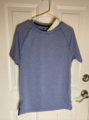 New Men’s All In Motion Blue Athletic Quick Dry Shirt Size S